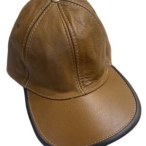 Ibaro 100% Genuine Cowhide Leather Cap | Brown & Black